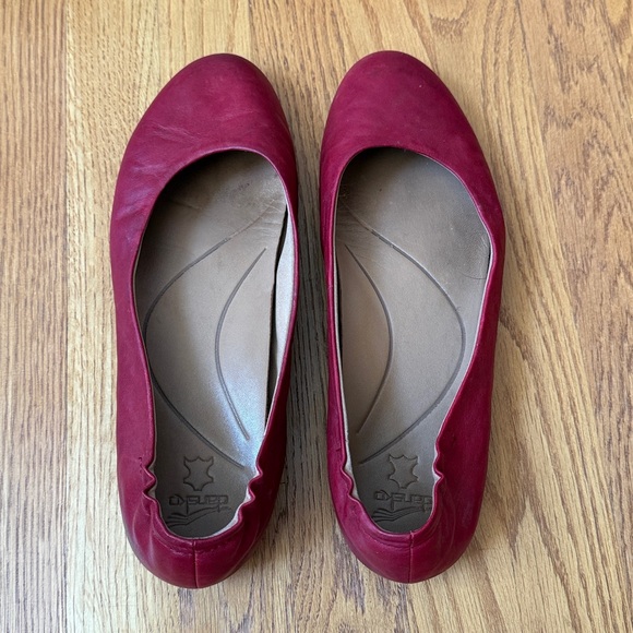 Dansko Mollie Leather Ballerina Flats Garnet Red EU 42 US 11.5-12 - Picture 6 of 10